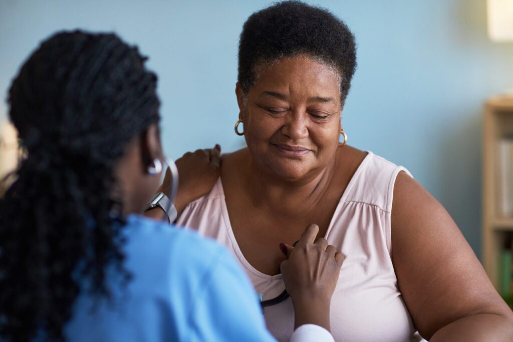 Doctor consulting with a patient about medical weight management